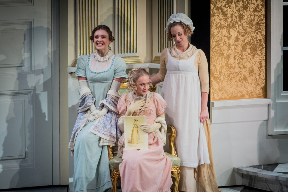 Angharad Lyddon - Julia Bertram| Emily Vine - Maria Bertram | Martha Jones - Fanny Price | Photo © Robert Workman}